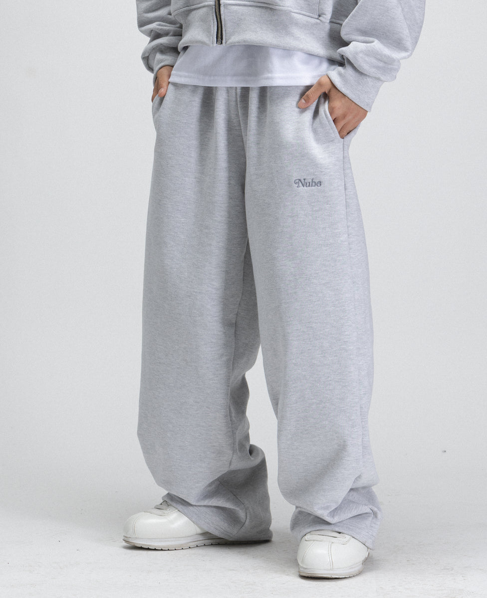 Heavy & Cozy Melange Grey Sweatpants – Nubebrand