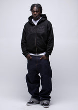 Cargar imagen en el visor de la galería, Nubes Big Stitch Hoodie Black