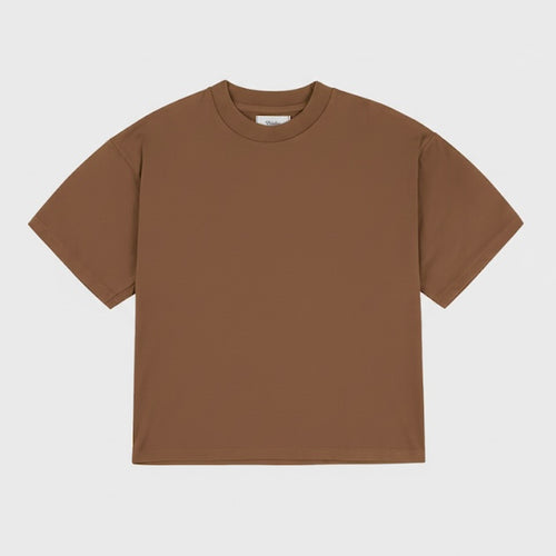 Basic Boxy Tee Brown