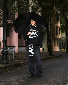 Sound Barrier Black Raglan Hoodie