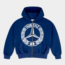 Cargar imagen en el visor de la galería, Nubenz Chrome Zip Hoodie Navy