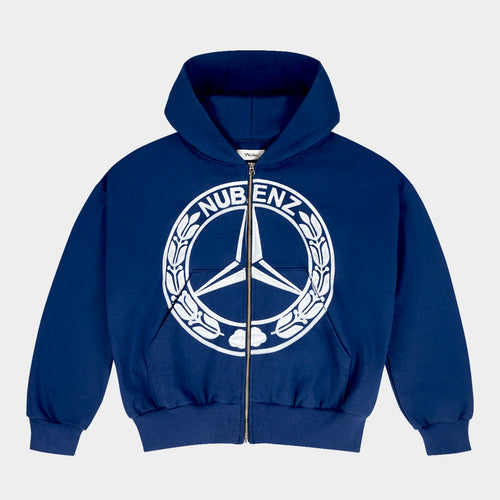 Nubenz Chrome Zip Hoodie Navy