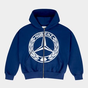 Nubenz Chrome Zip Hoodie Navy