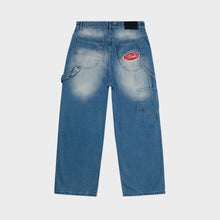 Cargar imagen en el visor de la galería, Double Knee Denim Pants Light Washed