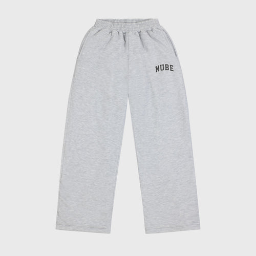 Varsity Baggy Sweatpants Melange Grey