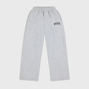 Varsity Baggy Sweatpants Melange Grey