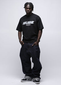 Japan Silver Logo Black Boxy Tee