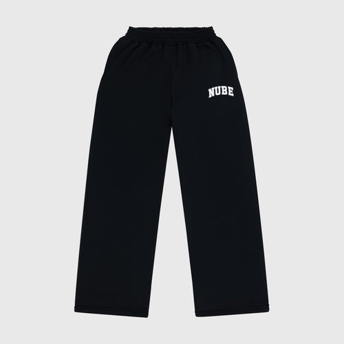 Varsity Baggy Sweatpants Black