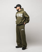 Cargar imagen en el visor de la galería, Varsity Baggy Sweatpants Olive Green