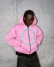 Cargar imagen en el visor de la galería, Nubenz Chrome Zip Hoodie Pink