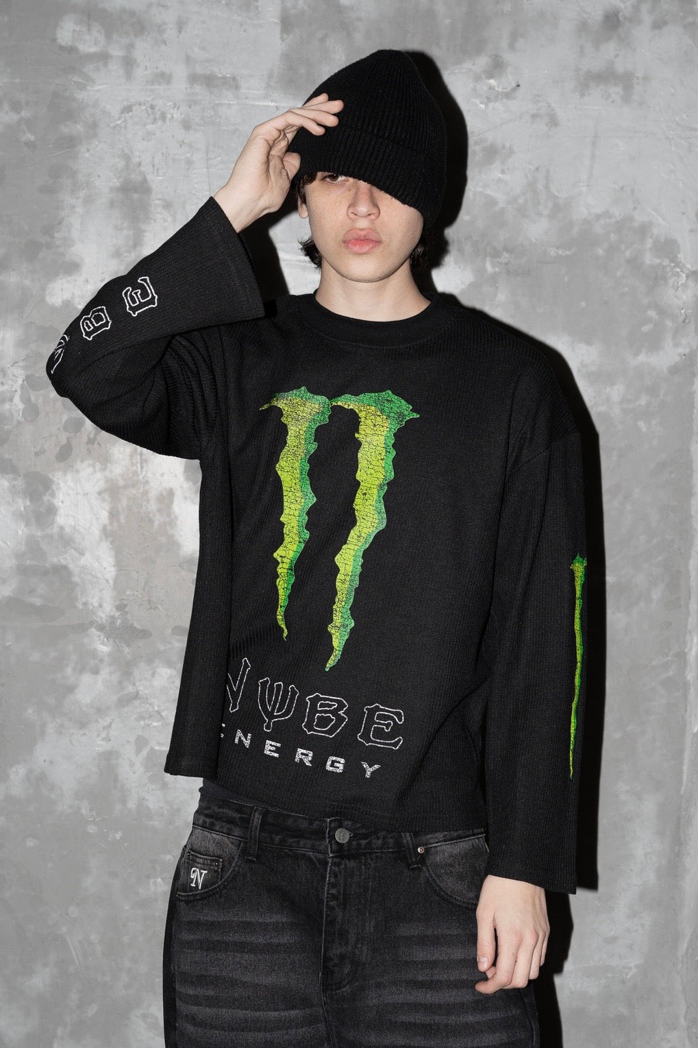 Energy Waffle Long sleeve Black