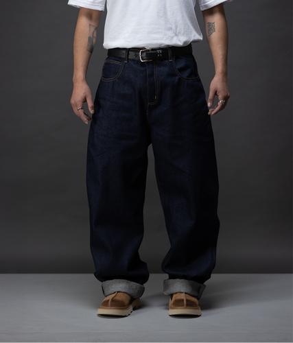 Big N  Baggy Raw Denim Jeans