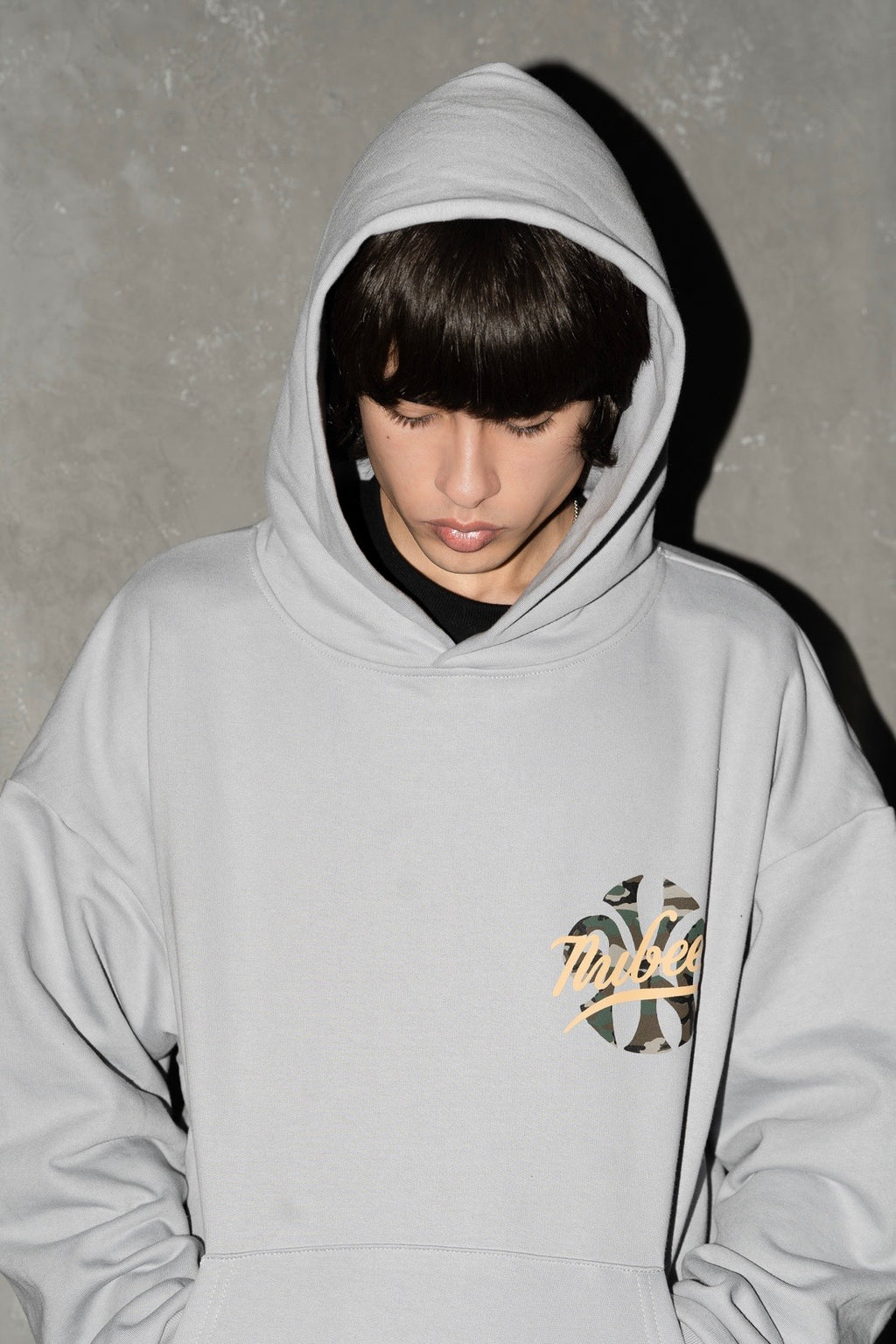 New York Camo Hoodie Grey