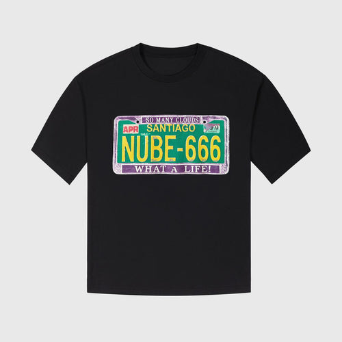License Plate Regular Tee Black