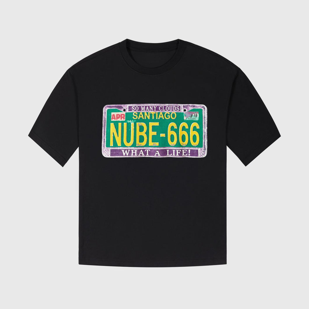 License Plate Regular Tee Black