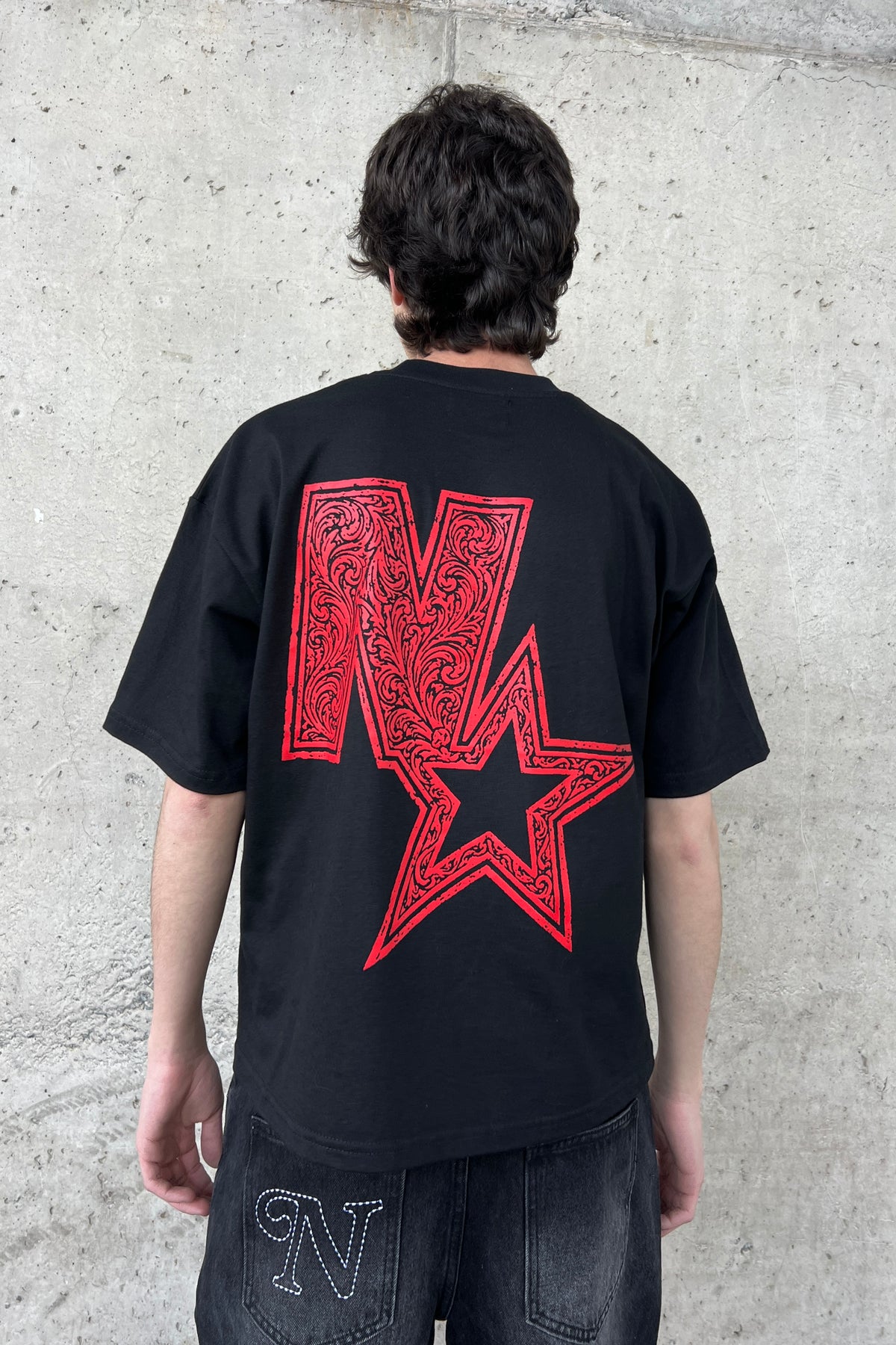 Red Dead Black Boxy Tee