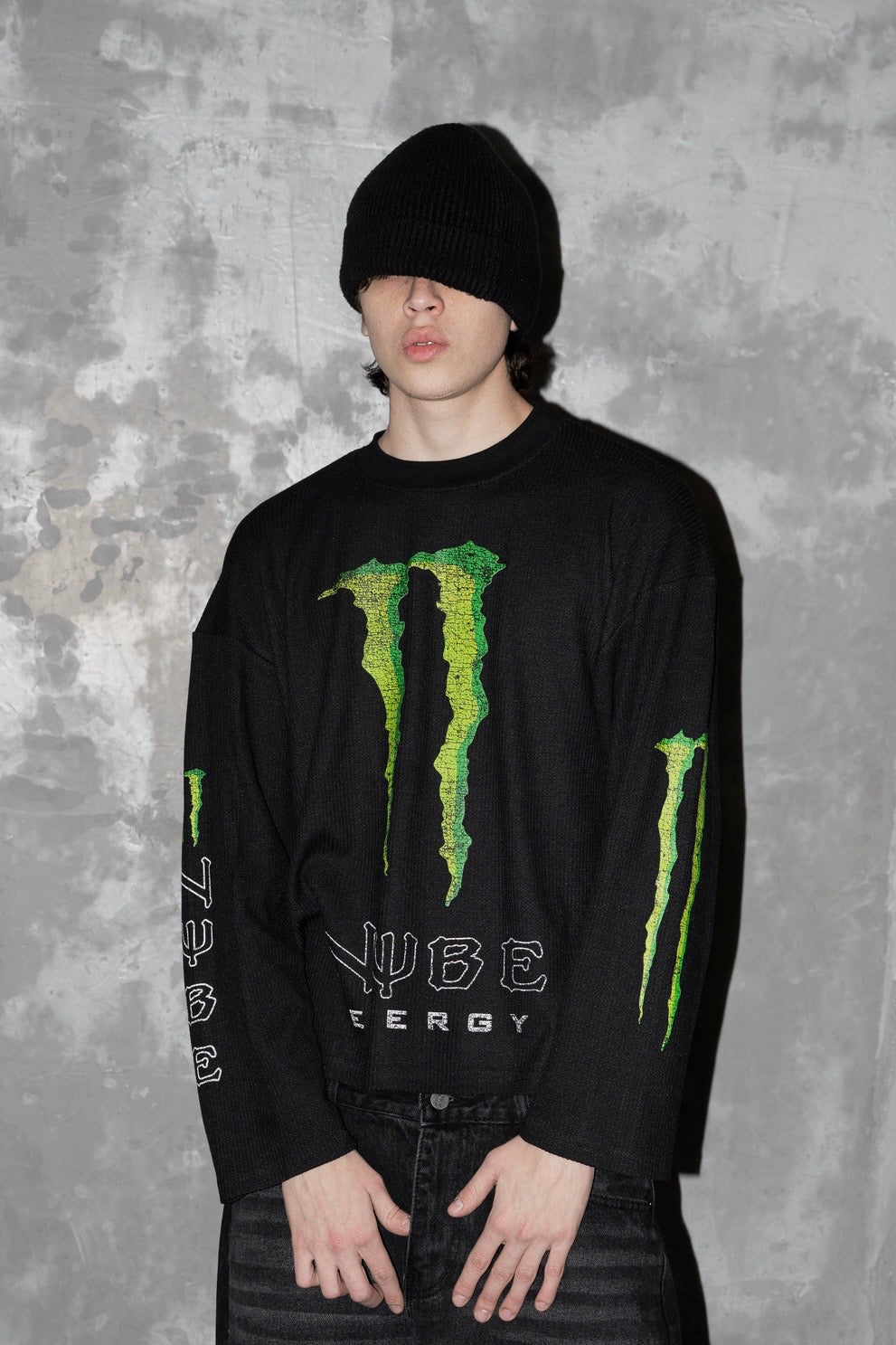 Energy Waffle Long sleeve Black