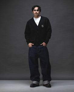Script Logo Black Cardigan