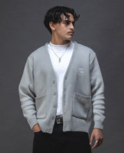 Cargar imagen en el visor de la galería, Script Logo Grey Cardigan