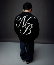 Cargar imagen en el visor de la galería, Script Logo Black Cardigan