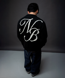Script Logo Black Cardigan