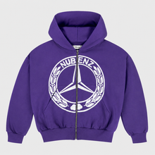 Cargar imagen en el visor de la galería, Nubenz Chrome Zip Hoodie Purple