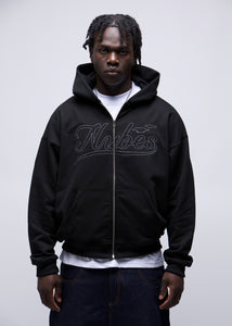 Nubes Big Stitch Hoodie Black