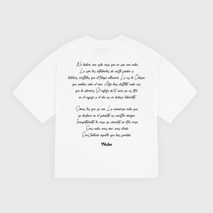 Flowers White Boxy Tee