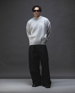 Script Logo Grey Sweater