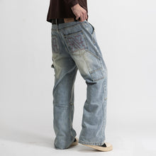 Cargar imagen en el visor de la galería, Original Western Light Washed Boot Cut Jeans