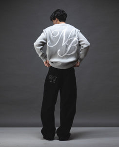Script Logo Grey Sweater