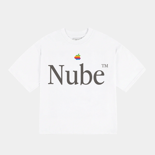 iCloud Big Logo White Boxy Tee
