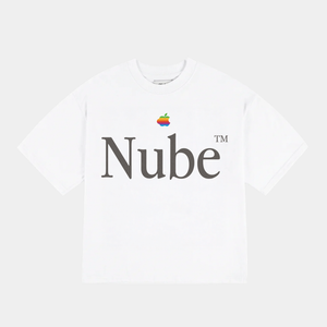 iCloud Big Logo White Boxy Tee