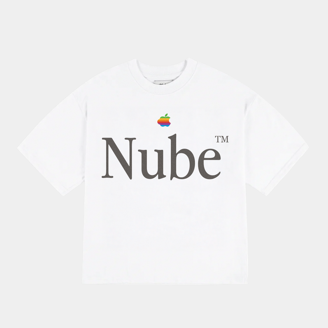 iCloud Big Logo White Boxy Tee