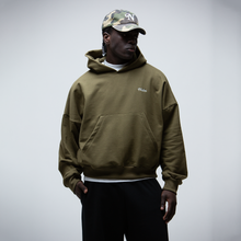 Cargar imagen en el visor de la galería, Basic Olive Green Boxy Hoodie