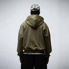 Cargar imagen en el visor de la galería, Basic Olive Green Boxy Hoodie