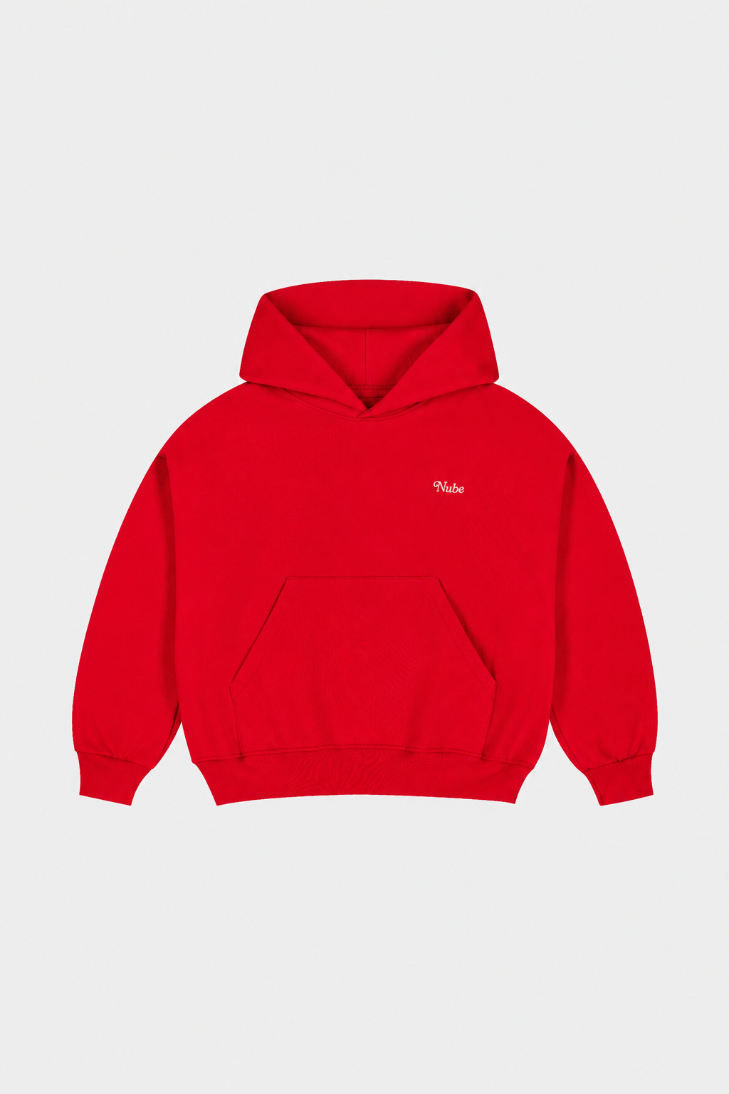 Heavy Basic Hoodie Red