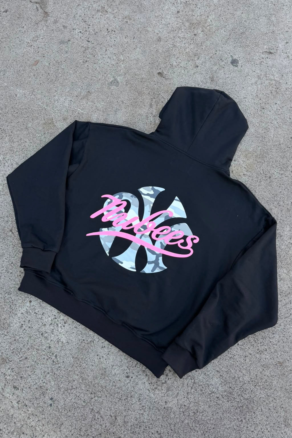 New York Camo Hoodie Black