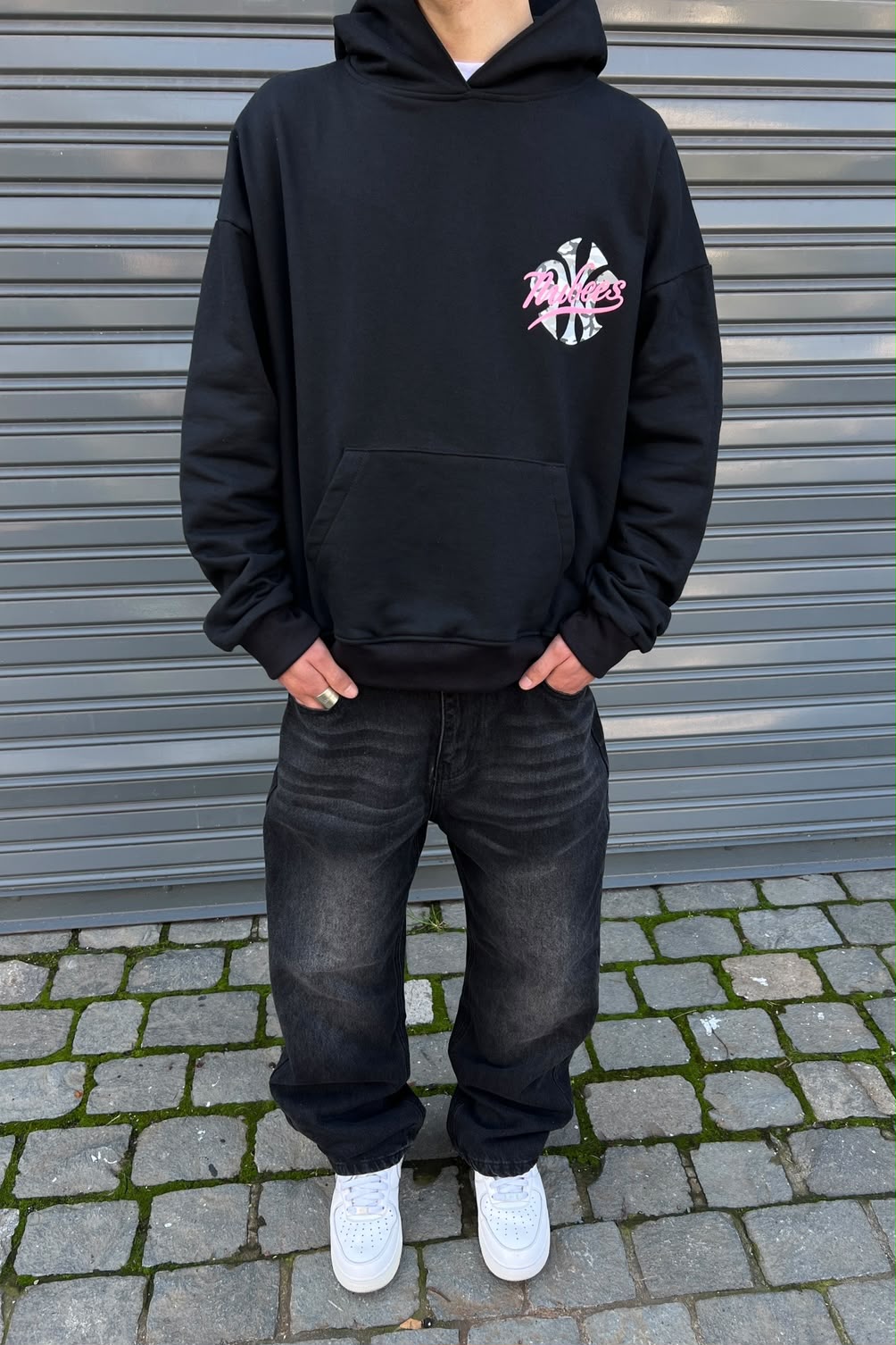 Big N Baggy Jeans Washed Black