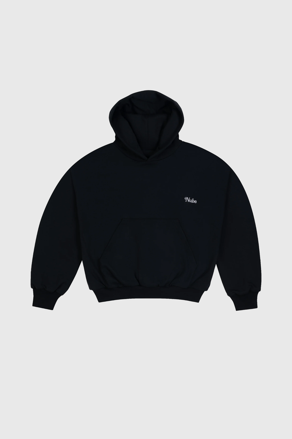 Heavy & Cozy Black Boxy Hoodie