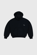 Heavy & Cozy Black Boxy Hoodie
