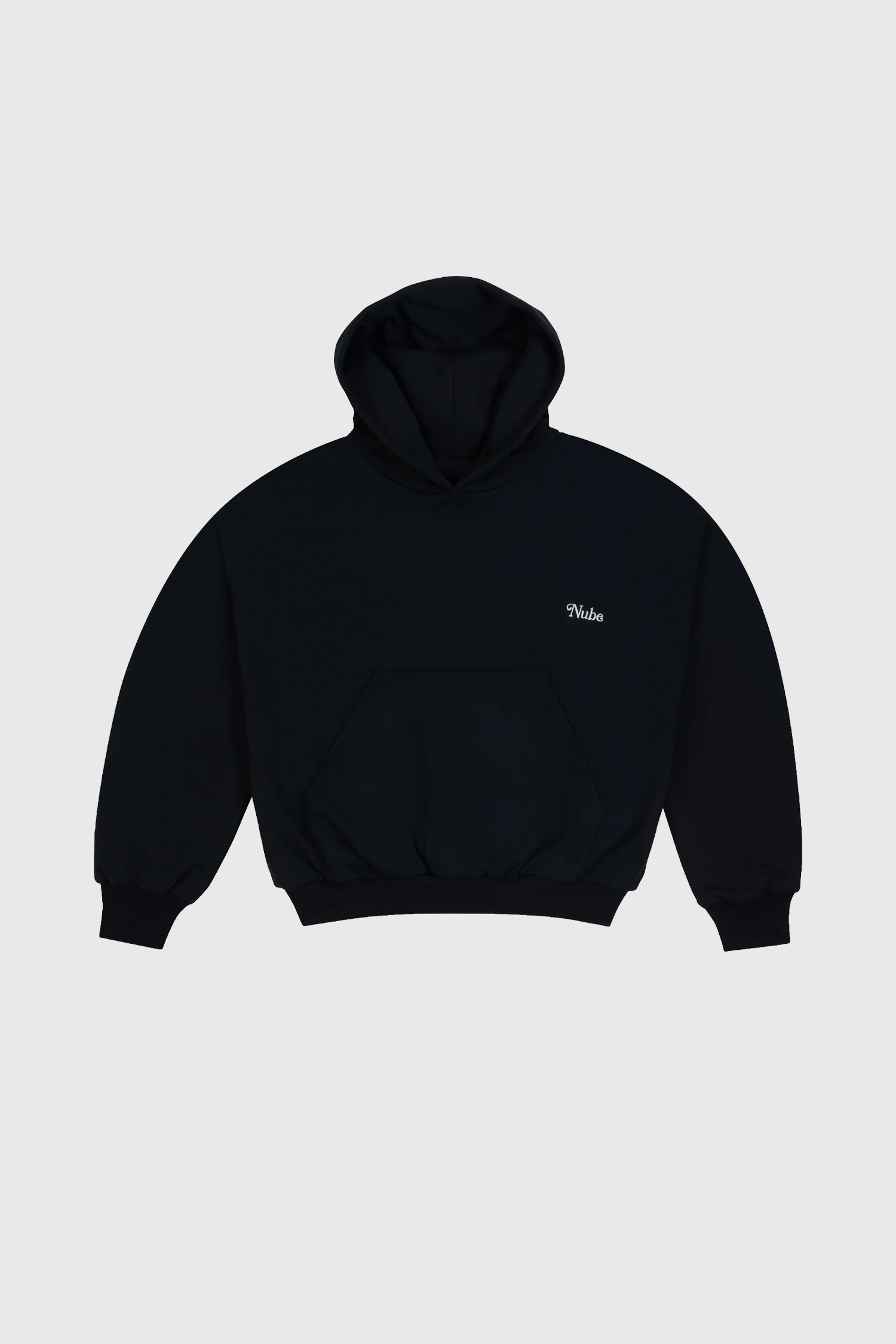 Heavy & Cozy Black Boxy Hoodie