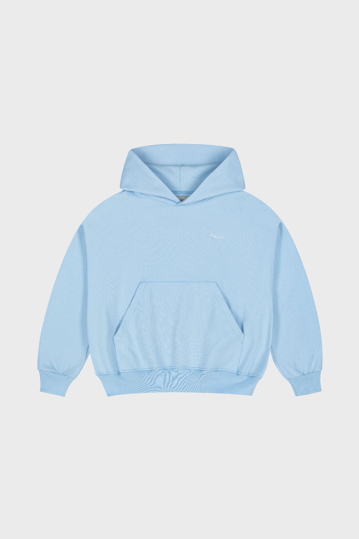 Heavy Basic Boxy Hoodie Baby Blue
