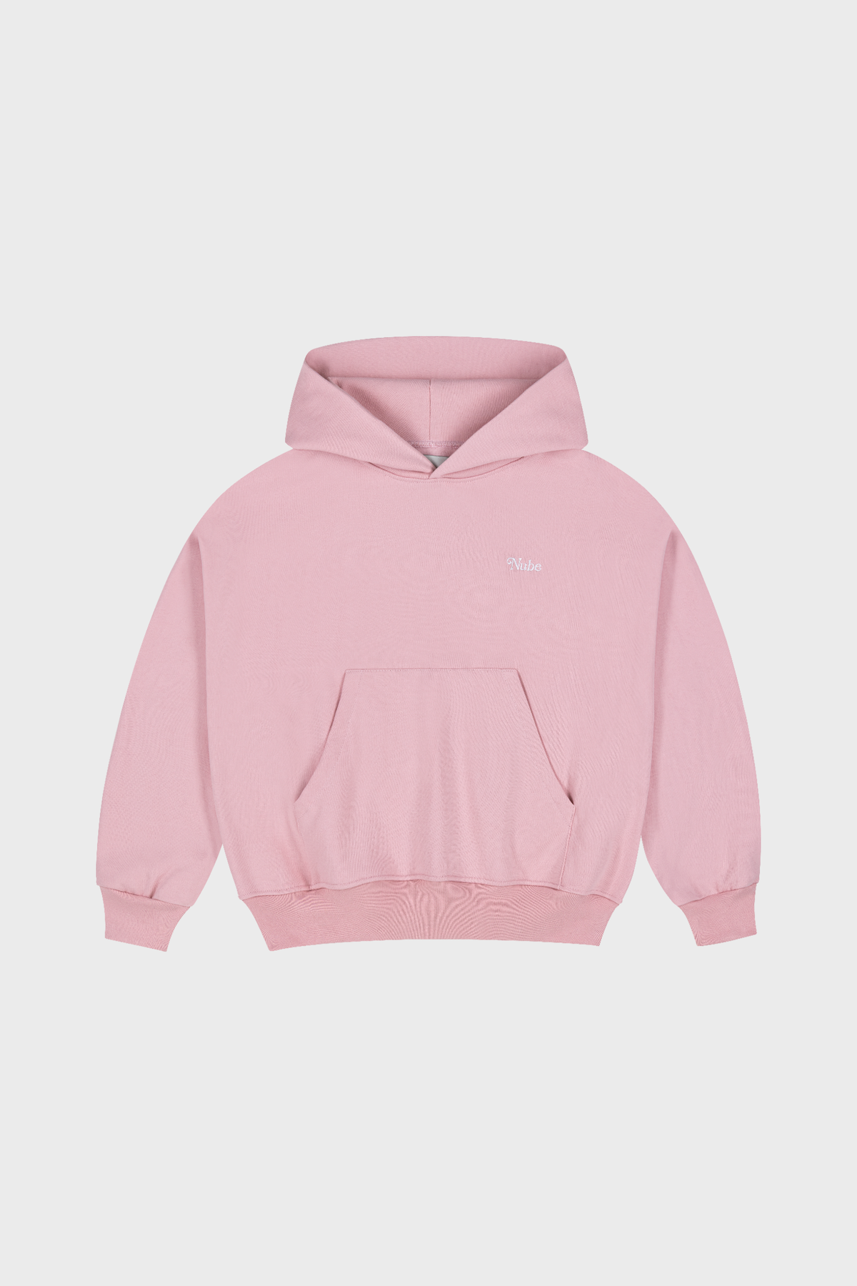 Heavy Basic Boxy Hoodie Baby Pink