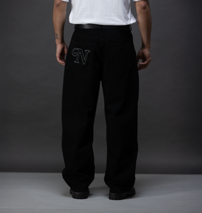 Big N  Baggy Black Denim Jeans