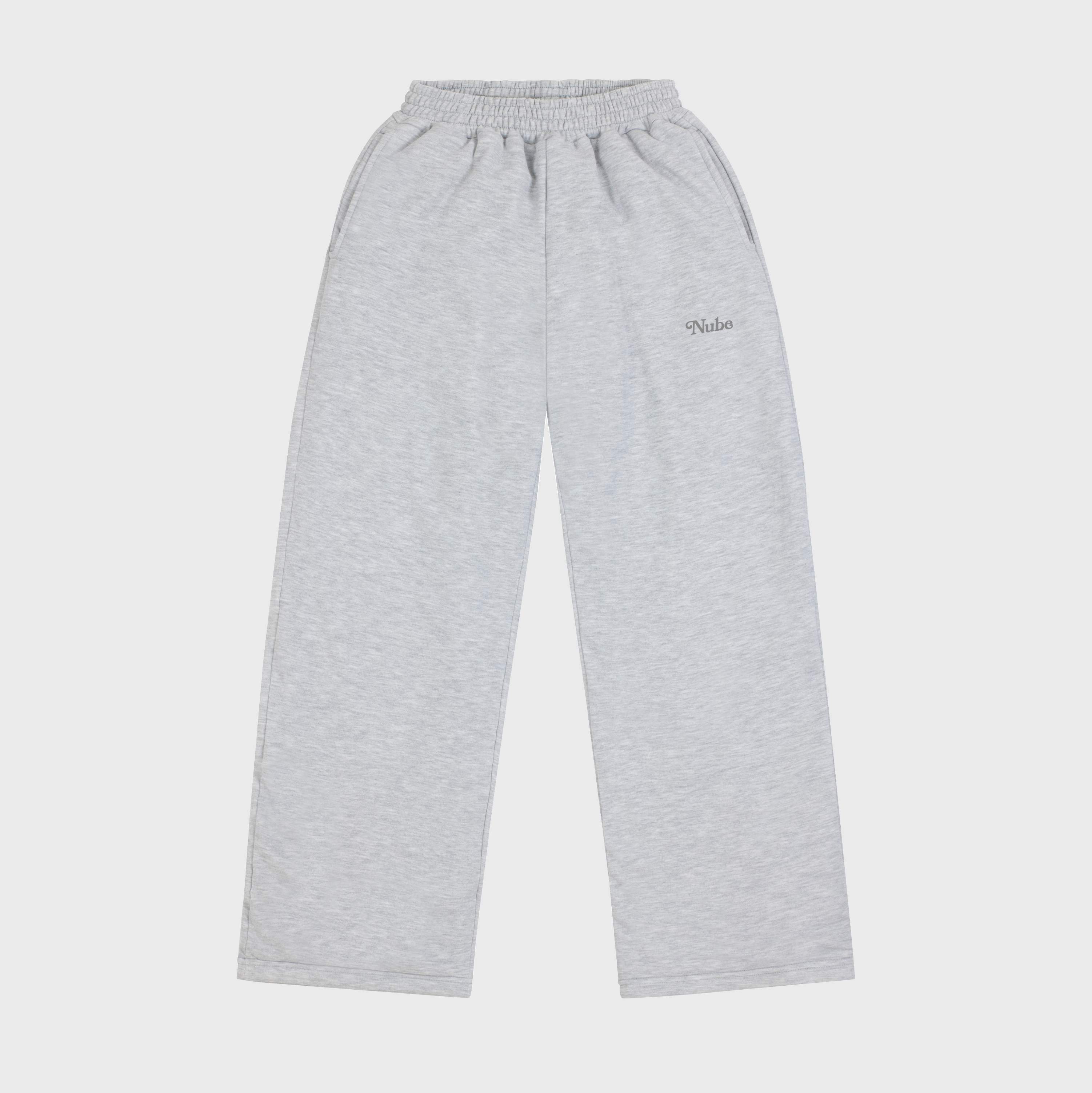Heavy Basic Sweatpants Melange Grey