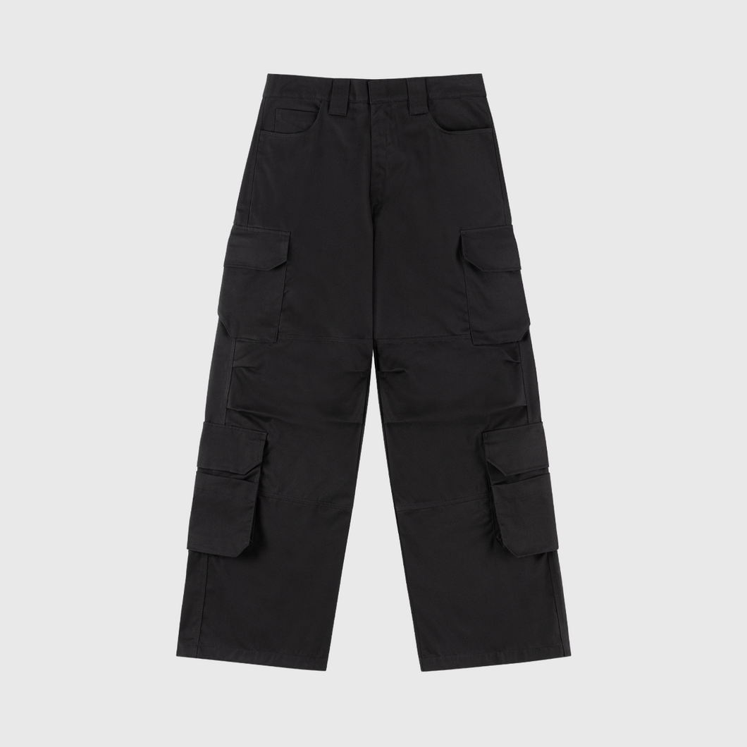 Nube Double Cargo Black Pants