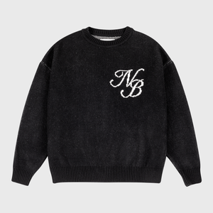 Script Logo Black Sweater