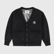 Cargar imagen en el visor de la galería, Script Logo Black Cardigan