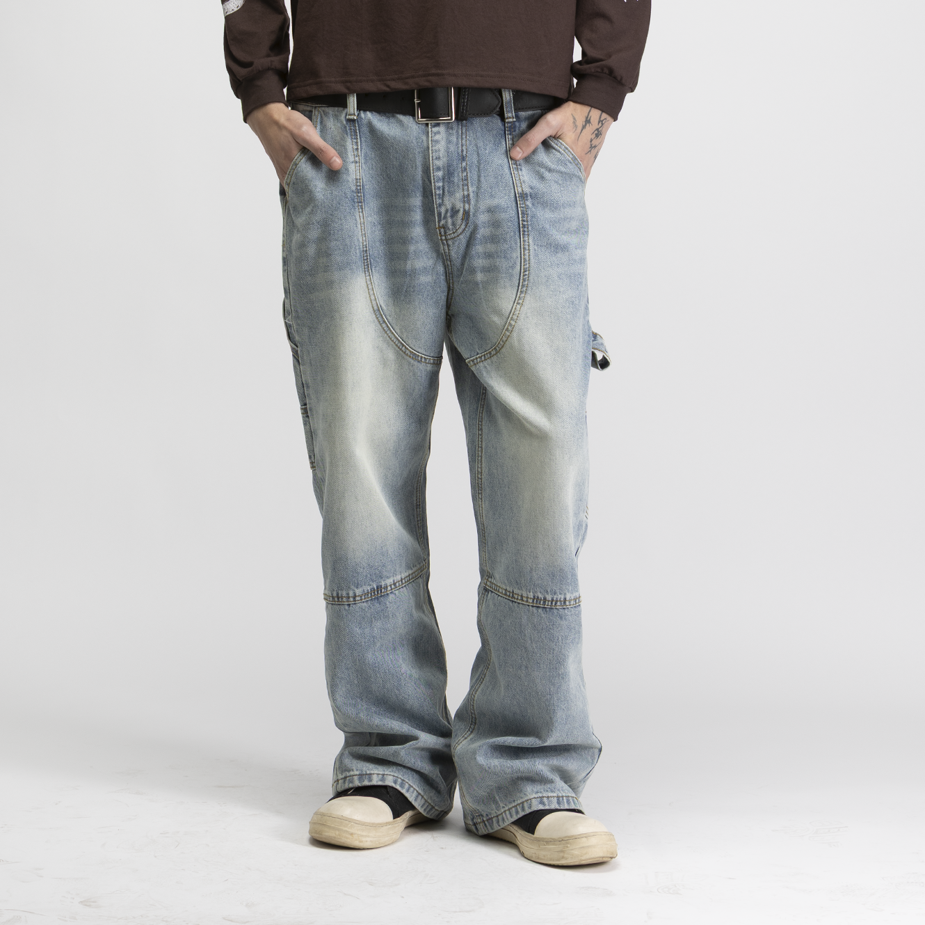 Western Carpenter Boot Cut Jeans